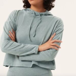 Girlfriend Collective mint green Cropped Hoodie size 4x.  NWOT